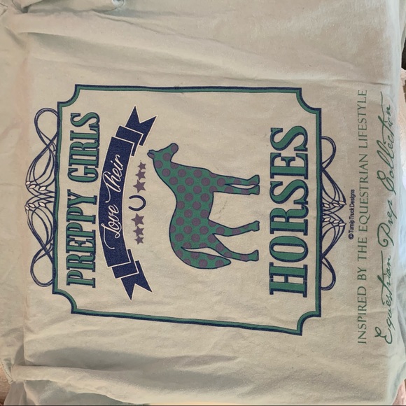 Equestrian prep collection long sleeve T-shirt - Picture 4 of 6